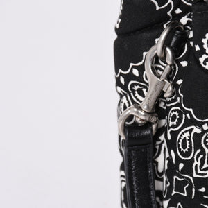 Very Good Condition SAINT LAURENT Toy Loulou Shoulder Bag Paisley Pattern Chevron Quilting YSL Logo Canvas Used 4a001934