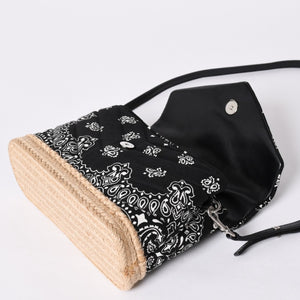 Very Good Condition SAINT LAURENT Toy Loulou Shoulder Bag Paisley Pattern Chevron Quilting YSL Logo Canvas Used 4a001934