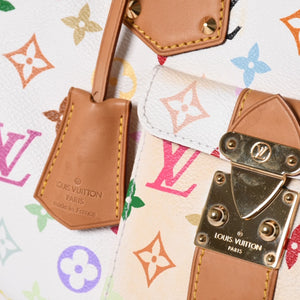 LOUIS VUITTON Speedy 30 Handbag M92643 Monogram Multicolor Takashi Murakami White Good Condition Used 4a001164