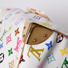 画像をギャラリービューアに読み込む, LOUIS VUITTON ルイヴィトン スピーディ30 ハンドバッグ M92643 モノグラム マルチカラー 村上隆 ホワイト 美品 中古 4a001164