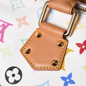 LOUIS VUITTON Speedy 30 Handbag M92643 Monogram Multicolor Takashi Murakami White Good Condition Used 4a001164