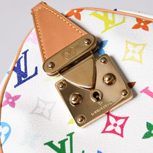 画像をギャラリービューアに読み込む, LOUIS VUITTON ルイヴィトン スピーディ30 ハンドバッグ M92643 モノグラム マルチカラー 村上隆 ホワイト 美品 中古 4a001164