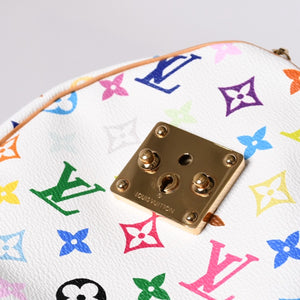 LOUIS VUITTON Speedy 30 Handbag M92643 Monogram Multicolor Takashi Murakami White Good Condition Used 4a001164
