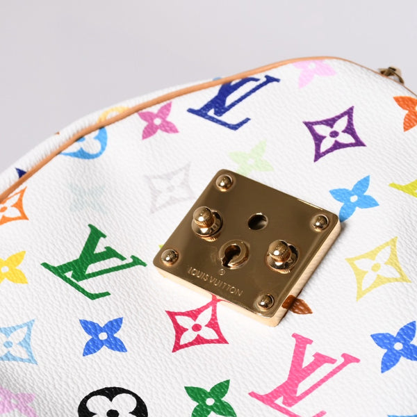 LOUIS VUITTON Speedy 30 Handbag M92643 Monogram Multicolor Takashi Murakami White Good Condition Used 4a001164