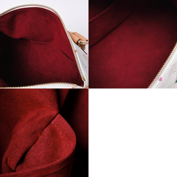 LOUIS VUITTON Speedy 30 Handbag M92643 Monogram Multicolor Takashi Murakami White Good Condition Used 4a001164
