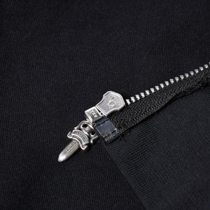 新品未使用 CHROME HEARTS クロムハーツ 2025年 ジップアップフーディー パーカー サイズM セメタリー ホースシュー ブラック ピンク 中古 4a002042