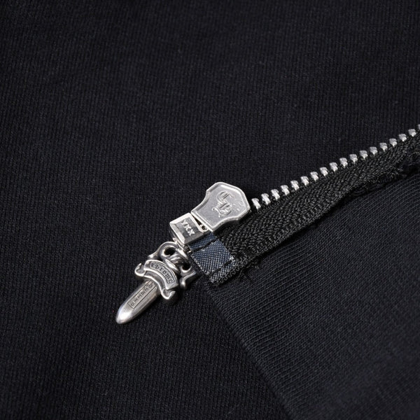 新品未使用 CHROME HEARTS クロムハーツ 2025年 ジップアップフーディー パーカー サイズM セメタリー ホースシュー ブラック ピンク 中古 4a002042