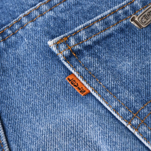 New and unused CHROME HEARTS × Levi's Cemetery Cross Patch Denim Mini Skirt Size 25 11 Patch Used 4a002040