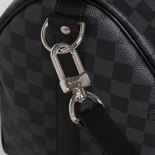 画像をギャラリービューアに読み込む, 極美品 LOUIS VUITTON ルイヴィトン ボストン キーポルバンドリエール45 ダミエグラフィット N41418 ブラック シルバー金具 4a001917
