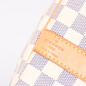 Very good condition LOUIS VUITTON Boston bag N41429 Keepall Bandouliere 55 Beige Damier Azur Used 4a001916