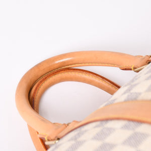 Very good condition LOUIS VUITTON Boston bag N41429 Keepall Bandouliere 55 Beige Damier Azur Used 4a001916