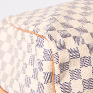 Very good condition LOUIS VUITTON Boston bag N41429 Keepall Bandouliere 55 Beige Damier Azur Used 4a001916