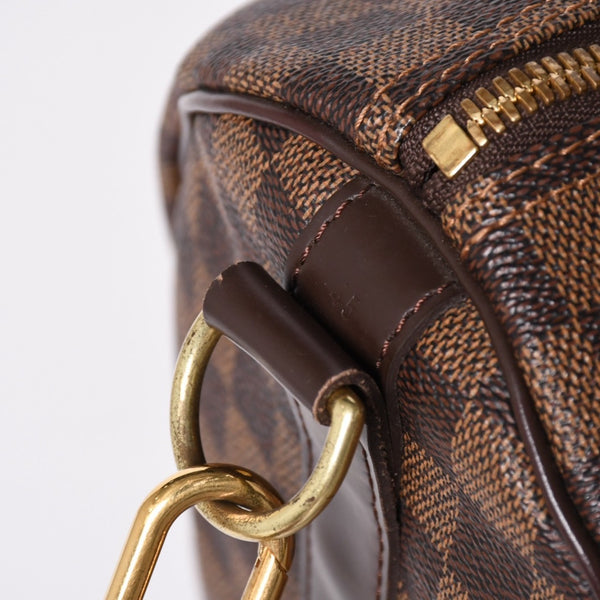 Very good condition LOUIS VUITTON Keepall Bandouliere 45 Boston bag N41428 Damier Ebene leather Gold hardware Used 4a001915
