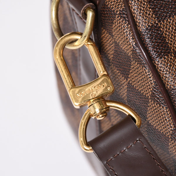 Very good condition LOUIS VUITTON Keepall Bandouliere 45 Boston bag N41428 Damier Ebene leather Gold hardware Used 4a001915