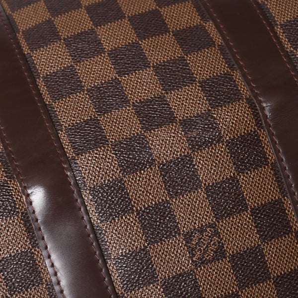 Very good condition LOUIS VUITTON Keepall Bandouliere 45 Boston bag N41428 Damier Ebene leather Gold hardware Used 4a001915