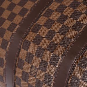 Very good condition LOUIS VUITTON Keepall Bandouliere 45 Boston bag N41428 Damier Ebene leather Gold hardware Used 4a001915