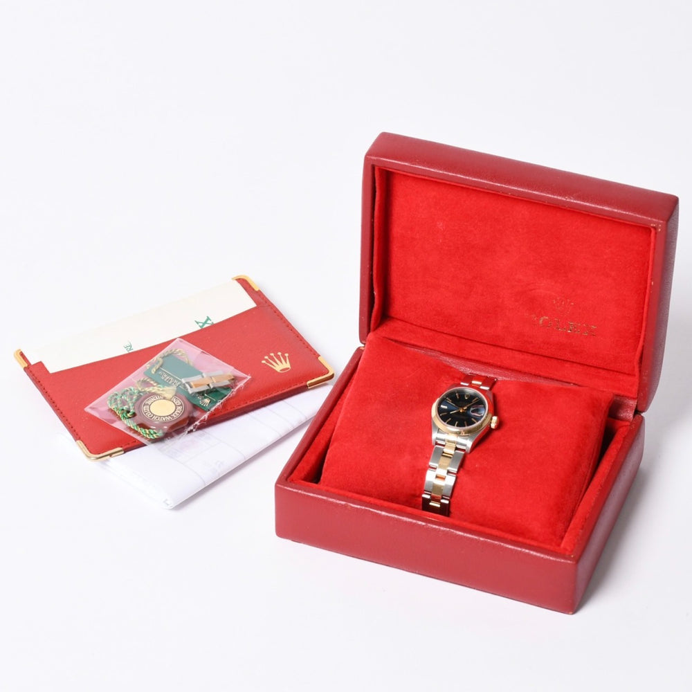 極美品 ROLEX ロレックス 腕時計 デイトジャスト 69163 T番 ブルー文字盤 中古 4a002347