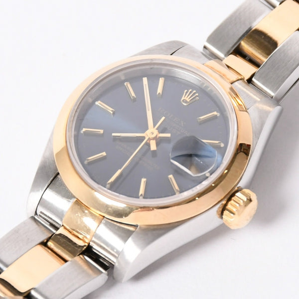 極美品 ROLEX ロレックス 腕時計 デイトジャスト 69163 T番 ブルー文字盤 中古 4a002347