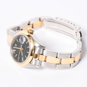 極美品 ROLEX ロレックス 腕時計 デイトジャスト 69163 T番 ブルー文字盤 中古 4a002347