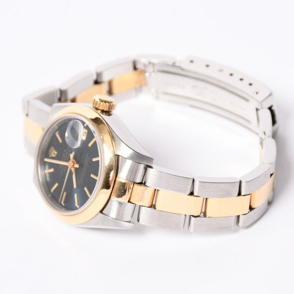 極美品 ROLEX ロレックス 腕時計 デイトジャスト 69163 T番 ブルー文字盤 中古 4a002347