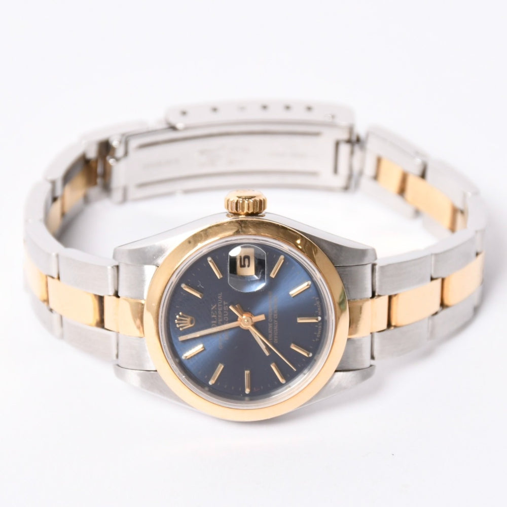 極美品 ROLEX ロレックス 腕時計 デイトジャスト 69163 T番 ブルー文字盤 中古 4a002347