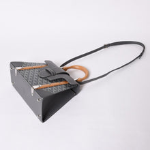 画像をギャラリービューアに読み込む, 新品同様 Goyard ゴヤールサイゴンPM 2WAYショルダーバッグ ハンドバッグ ゴヤールディンキャンバス グレー ウッド 4a001933