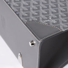 画像をギャラリービューアに読み込む, 新品同様 Goyard ゴヤールサイゴンPM 2WAYショルダーバッグ ハンドバッグ ゴヤールディンキャンバス グレー ウッド 4a001933
