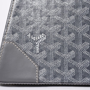 新品同様 Goyard ゴヤールサイゴンPM 2WAYショルダーバッグ ハンドバッグ ゴヤールディンキャンバス グレー ウッド 4a001933