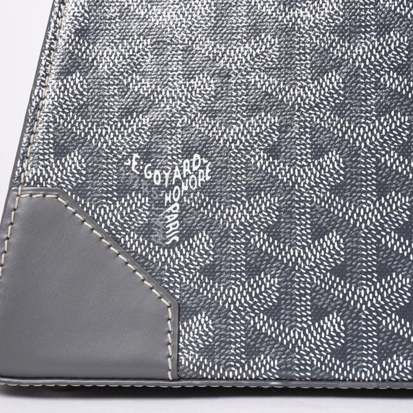新品同様 Goyard ゴヤールサイゴンPM 2WAYショルダーバッグ ハンドバッグ ゴヤールディンキャンバス グレー ウッド 4a001933
