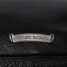 画像をギャラリービューアに読み込む, 極美品 CHROME HEARTS クロムハーツ JJ DEAN スモール JJディーン ハンドバッグ レザーライダース シルバ−925 ブラック 中古 4a001969