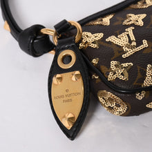 画像をギャラリービューアに読み込む, 極美品 LOUIS VUITTON ルイヴィトン ミニポシェットアクセソワール アクセサリーポーチ M60125 モノグラムエクリプス スパンコール 中古 4a002091