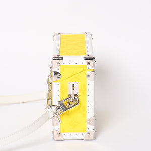 Very Good Condition LOUISVUITTON Monogram Virgil Nogram Logo Clutch Box M45869 Trunk Yellow Shoulder Bag Used 4a002125
