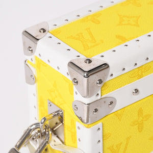 Very Good Condition LOUISVUITTON Monogram Virgil Nogram Logo Clutch Box M45869 Trunk Yellow Shoulder Bag Used 4a002125