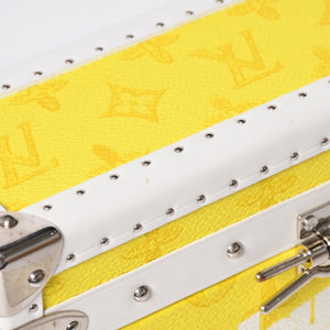 Very Good Condition LOUISVUITTON Monogram Virgil Nogram Logo Clutch Box M45869 Trunk Yellow Shoulder Bag Used 4a002125