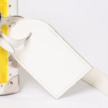 画像をギャラリービューアに読み込む, 極美品 LOUISVUITTON ルイヴィトン モノグラム ヴァージル ノグラムロゴクラッチボックス M45869 トランク イエロー ショルダーバッグ 中古 4a002125