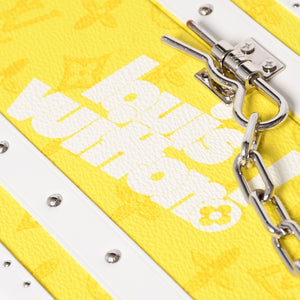 Very Good Condition LOUISVUITTON Monogram Virgil Nogram Logo Clutch Box M45869 Trunk Yellow Shoulder Bag Used 4a002125