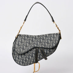 極美品 Christian Dior クリスチャン ディオール サドルバッグ トロッター ショルダーバッグ 04RU 0044 中古 4a001932