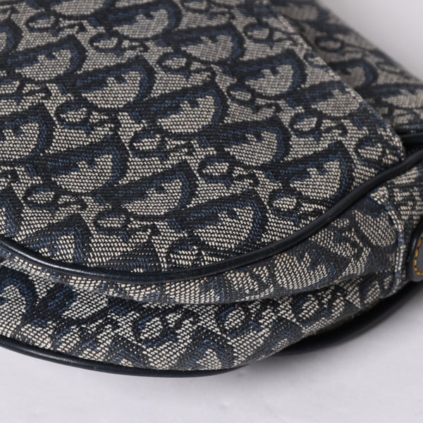 極美品 Christian Dior クリスチャン ディオール サドルバッグ トロッター ショルダーバッグ 04RU 0044 中古 4a001932