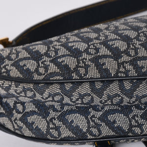 極美品 Christian Dior クリスチャン ディオール サドルバッグ トロッター ショルダーバッグ 04RU 0044 中古 4a001932