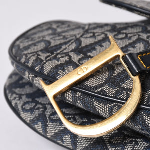 極美品 Christian Dior クリスチャン ディオール サドルバッグ トロッター ショルダーバッグ 04RU 0044 中古 4a001932