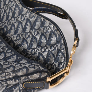 極美品 Christian Dior クリスチャン ディオール サドルバッグ トロッター ショルダーバッグ 04RU 0044 中古 4a001932