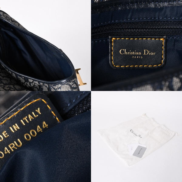 極美品 Christian Dior クリスチャン ディオール サドルバッグ トロッター ショルダーバッグ 04RU 0044 中古 4a001932