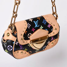 画像をギャラリービューアに読み込む, 極美品 LOUIS VUITTON ルイヴィトン マリリン ハンドバッグ M40128 モノグラム マルチカラー ブラック 村上隆 中古 4a001914