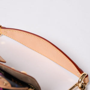 極美品 LOUIS VUITTON ルイヴィトン マリリン ハンドバッグ M40128 モノグラム マルチカラー ブラック 村上隆 中古 4a001914