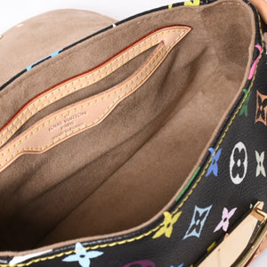 極美品 LOUIS VUITTON ルイヴィトン マリリン ハンドバッグ M40128 モノグラム マルチカラー ブラック 村上隆 中古 4a001914
