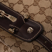 画像をギャラリービューアに読み込む, 極美品 GUCCI グッチ トートバッグ ショルダーバッグ GGキャンバス ブラウン ゴールド金具 162900 中古 4a001926