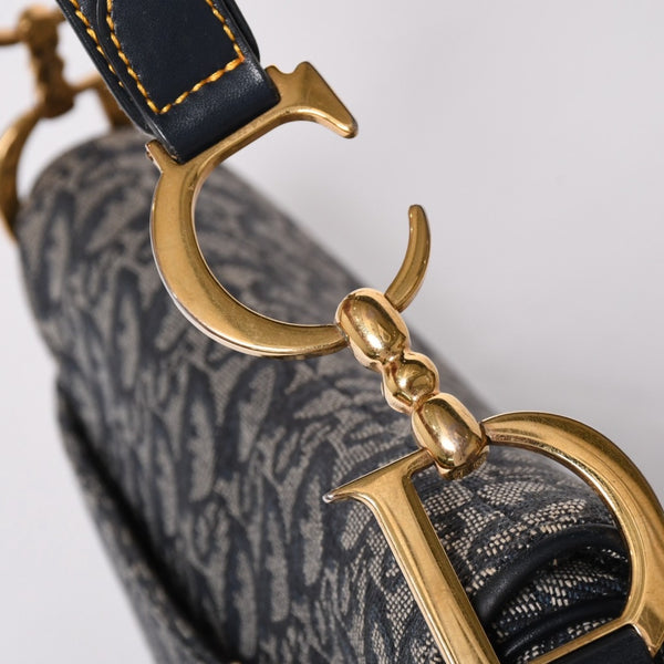 極美品 Christian Dior クリスチャン ディオール サドルバッグ トロッター ショルダーバッグ 04RU 0044 中古 4a001932