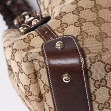 画像をギャラリービューアに読み込む, 極美品 GUCCI グッチ トートバッグ ショルダーバッグ GGキャンバス ブラウン ゴールド金具 162900 中古 4a001926
