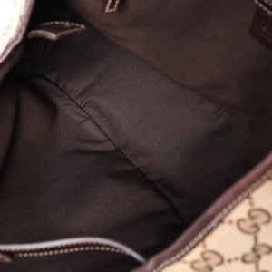 Very good condition GUCCI Gucci tote bag shoulder bag GG canvas brown gold hardware 162900 used 4a001926