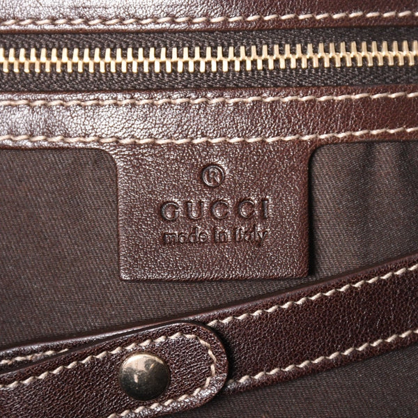 Very good condition GUCCI Gucci tote bag shoulder bag GG canvas brown gold hardware 162900 used 4a001926
